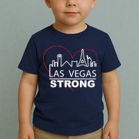 Las Vegas Strong Heart Skyline Toddler T-Shirt