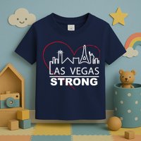 Las Vegas Strong Heart Skyline Toddler T-Shirt