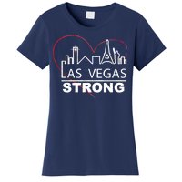 Las Vegas Strong Heart Skyline Women's T-Shirt