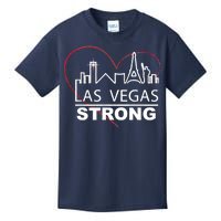 Las Vegas Strong Heart Skyline Kids T-Shirt