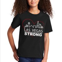 Las Vegas Strong Heart Skyline Kids T-Shirt