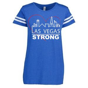 Las Vegas Strong Heart Skyline Enza Ladies Jersey Football T-Shirt