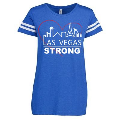 Las Vegas Strong Heart Skyline Enza Ladies Jersey Football T-Shirt