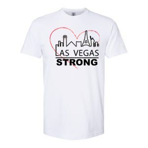 Las Vegas Strong Heart Skyline Softstyle CVC T-Shirt