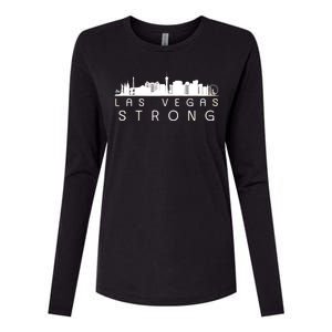 Las Vegas Strong Vegas Skyline Womens Cotton Relaxed Long Sleeve T-Shirt