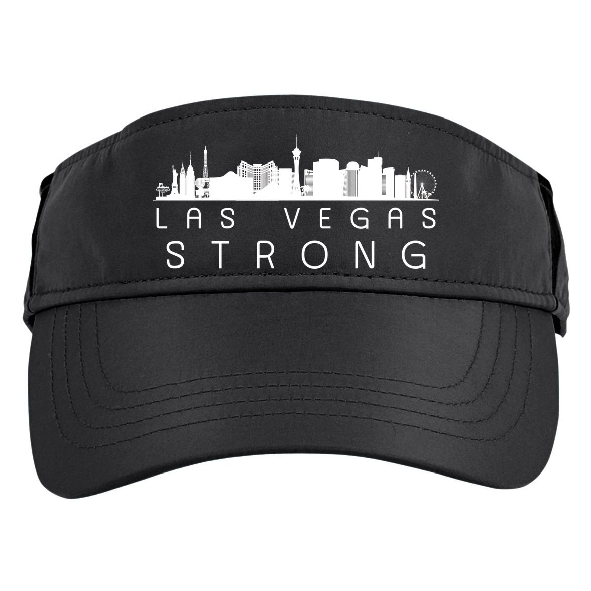 Las Vegas Strong Vegas Skyline Adult Drive Performance Visor