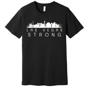 Las Vegas Strong Vegas Skyline Premium T-Shirt