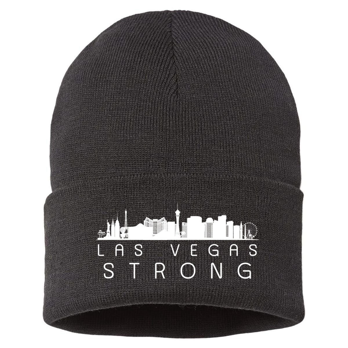 Las Vegas Strong Vegas Skyline Sustainable Knit Beanie