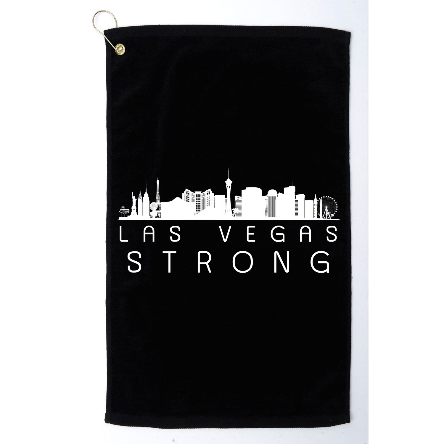 Las Vegas Strong Vegas Skyline Golf Towel
