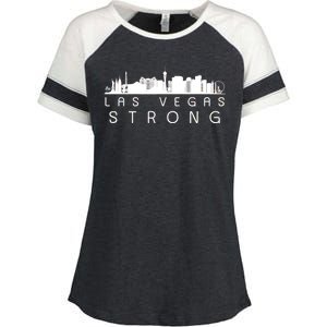 Las Vegas Strong Vegas Skyline Enza Ladies Jersey Colorblock Tee