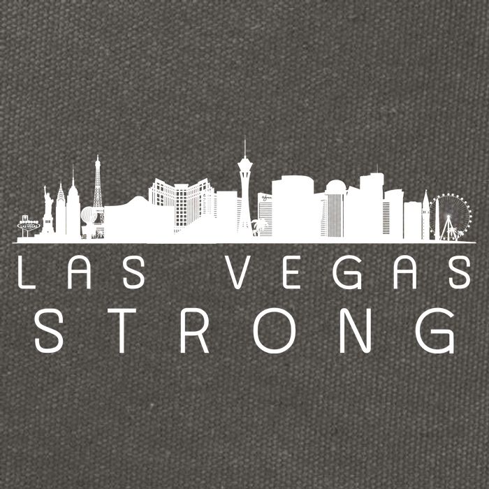 Las Vegas Strong Vegas Skyline Cotton Canvas Backpack