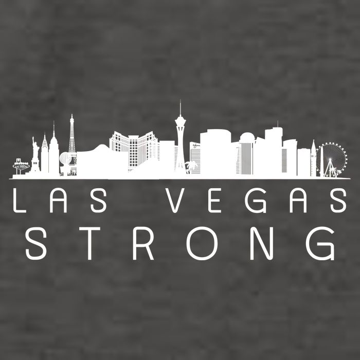 Las Vegas Strong Vegas Skyline Vector Backpack