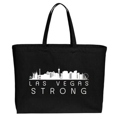 Las Vegas Strong Vegas Skyline Cotton Canvas Jumbo Tote