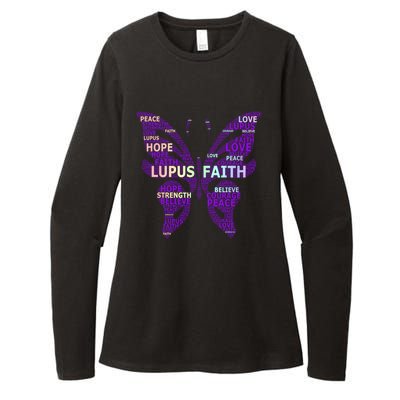 Lupus Awareness Support Strong Diva Survivor Purple Ribbon Gift Womens CVC Long Sleeve Shirt