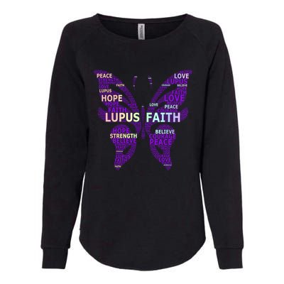 Lupus Awareness Support Strong Diva Survivor Purple Ribbon Gift Womens California Wash Sweatshirt