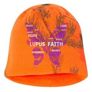 Lupus Awareness Support Strong Diva Survivor Purple Ribbon Gift Kati - Camo Knit Beanie