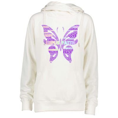 Lupus Awareness Support Strong Diva Survivor Purple Ribbon Gift Womens Funnel Neck Pullover Hood