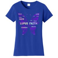 Lupus Awareness Support Strong Diva Survivor Purple Ribbon Gift Women's T-Shirt