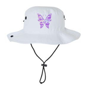 Lupus Awareness Support Strong Diva Survivor Purple Ribbon Gift Legacy Cool Fit Booney Bucket Hat