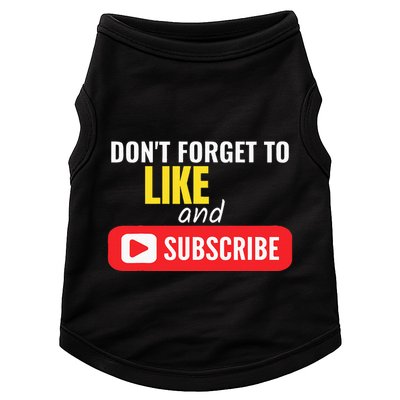 Like And Subscribe Vlogger Podcaster Influencer Doggie Tank