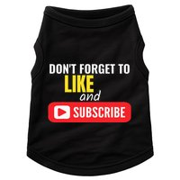 Like And Subscribe Vlogger Podcaster Influencer Doggie Tank