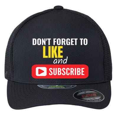Like And Subscribe Vlogger Podcaster Influencer Flexfit Unipanel Trucker Cap