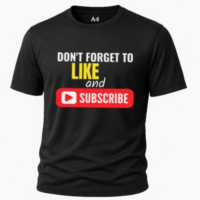 Like And Subscribe Vlogger Podcaster Influencer Performance Shirt