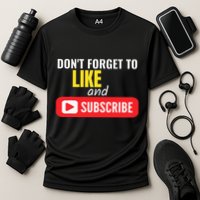 Like And Subscribe Vlogger Podcaster Influencer Performance Shirt