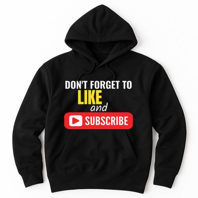Like And Subscribe Vlogger Podcaster Influencer Hoodie