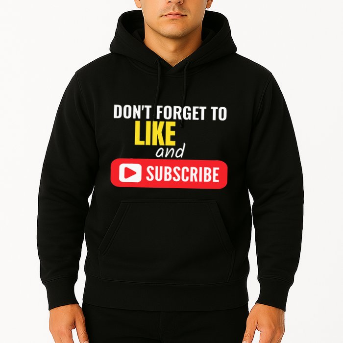 Like And Subscribe Vlogger Podcaster Influencer Hoodie