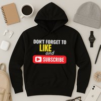 Like And Subscribe Vlogger Podcaster Influencer Hoodie