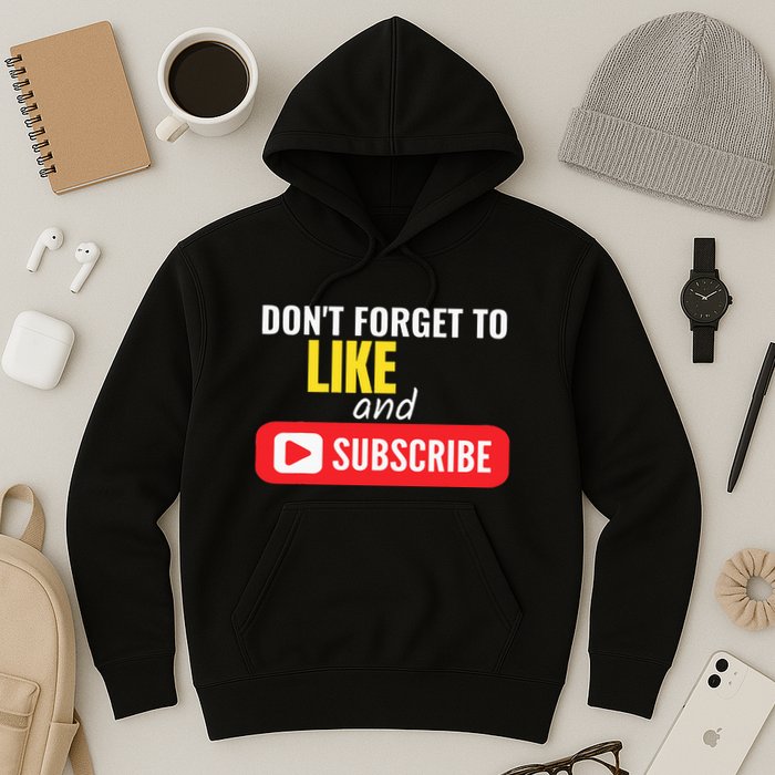 Like And Subscribe Vlogger Podcaster Influencer Hoodie