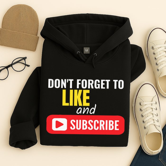 Like And Subscribe Vlogger Podcaster Influencer Hoodie