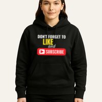 Like And Subscribe Vlogger Podcaster Influencer Hoodie