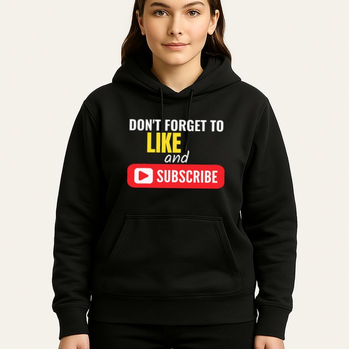 Like And Subscribe Vlogger Podcaster Influencer Hoodie