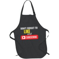 Like And Subscribe Vlogger Podcaster Influencer Apron