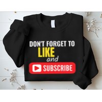 Like And Subscribe Vlogger Podcaster Influencer Sweatshirt