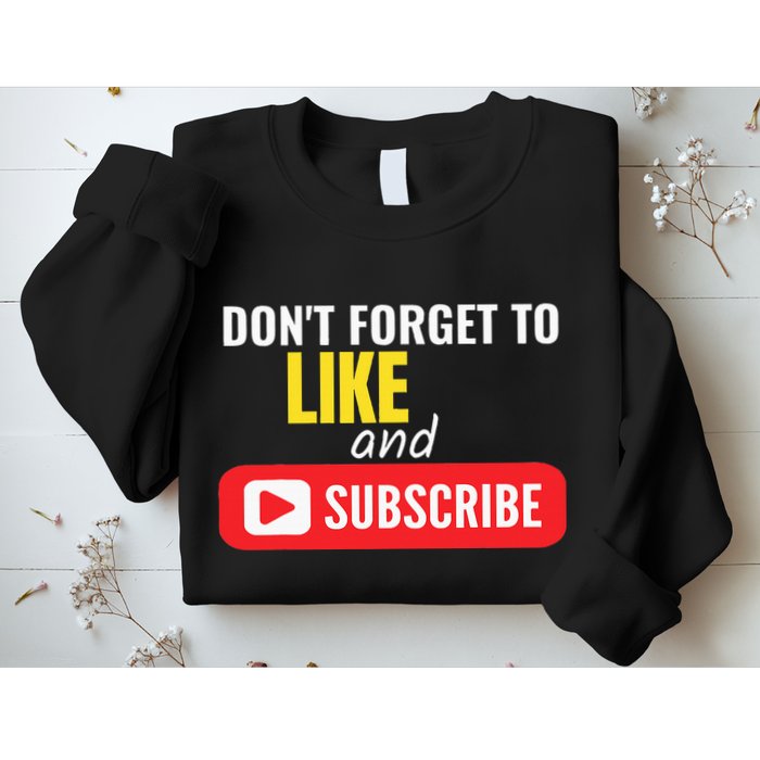 Like And Subscribe Vlogger Podcaster Influencer Sweatshirt