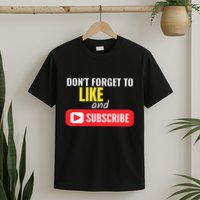 Like And Subscribe Vlogger Podcaster Influencer T-Shirt