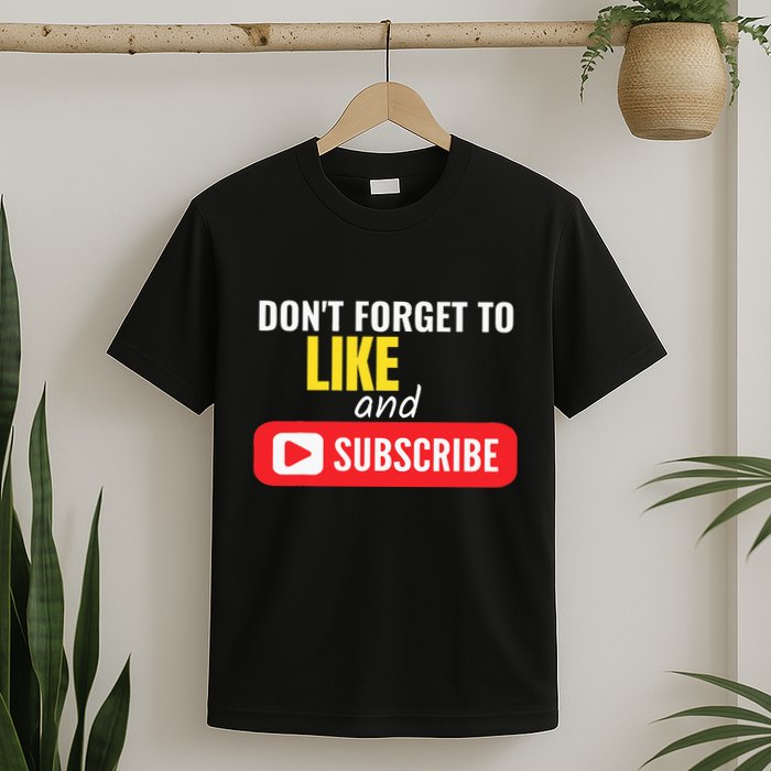 Like And Subscribe Vlogger Podcaster Influencer T-Shirt