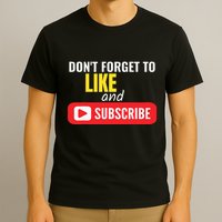 Like And Subscribe Vlogger Podcaster Influencer T-Shirt
