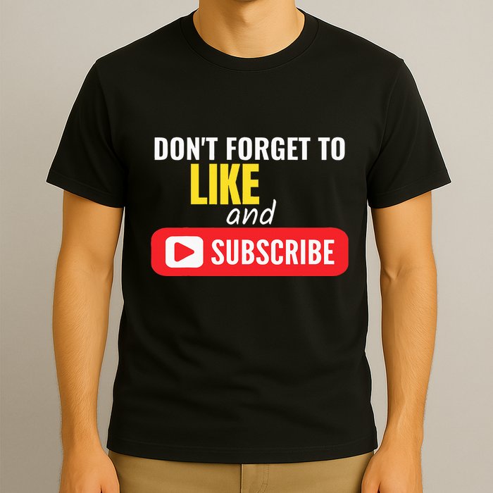 Like And Subscribe Vlogger Podcaster Influencer T-Shirt