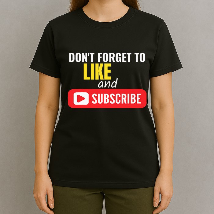 Like And Subscribe Vlogger Podcaster Influencer T-Shirt