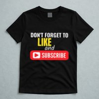 Like And Subscribe Vlogger Podcaster Influencer T-Shirt