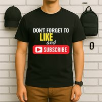 Like And Subscribe Vlogger Podcaster Influencer T-Shirt