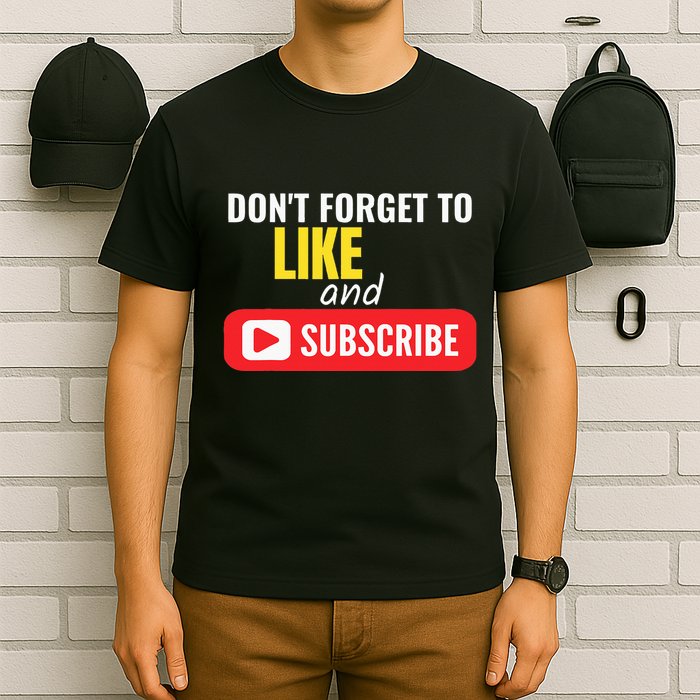 Like And Subscribe Vlogger Podcaster Influencer T-Shirt