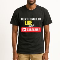 Like And Subscribe Vlogger Podcaster Influencer Tall T-Shirt