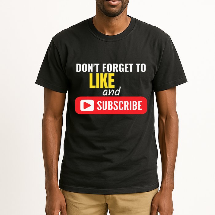 Like And Subscribe Vlogger Podcaster Influencer Tall T-Shirt
