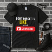 Like And Subscribe Vlogger Podcaster Influencer Tall T-Shirt