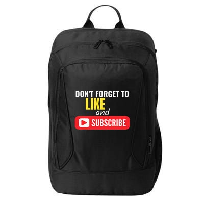 Like And Subscribe Vlogger Podcaster Influencer City Backpack